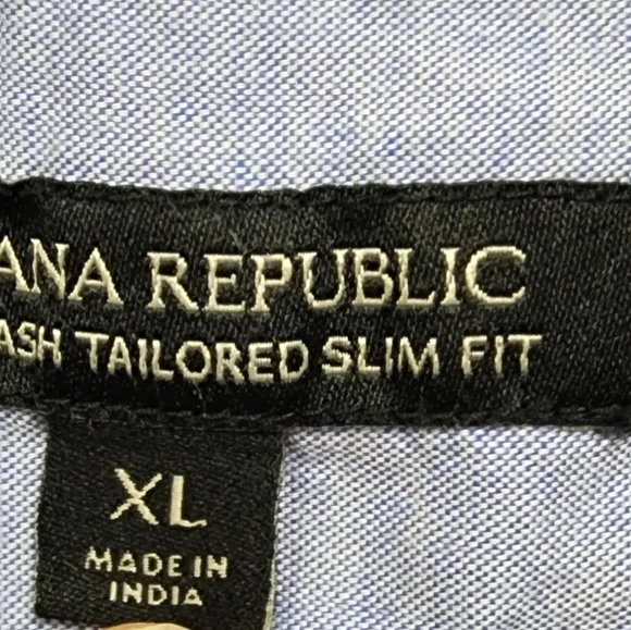 Banana Republic Mens Shirt X-Large XL Pink Solid Tailored Slim Fit - Picture 7 of 8